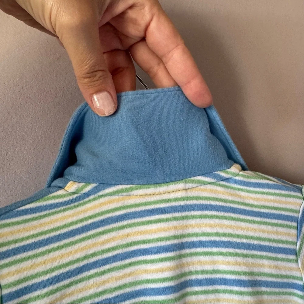 Vintage‎ Carter’s 2001 Baby 100% Cotton Lion Striped Footed Sleeper 6-9 months